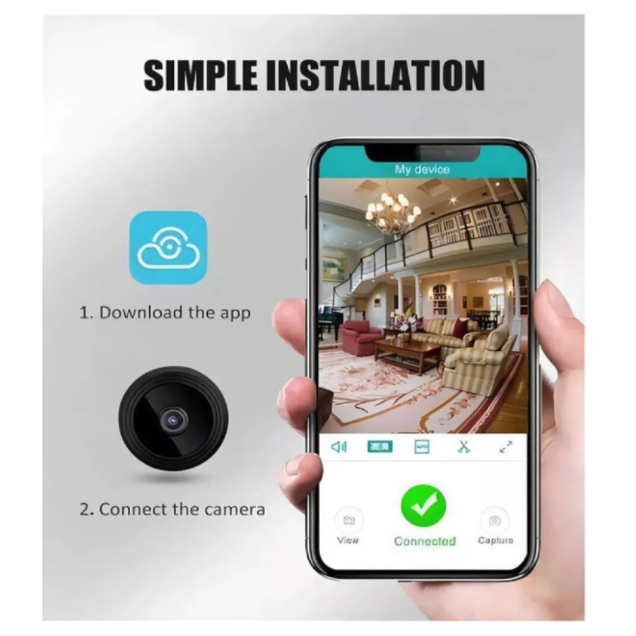 Mini Camara Ip Wifi Espia 1080p